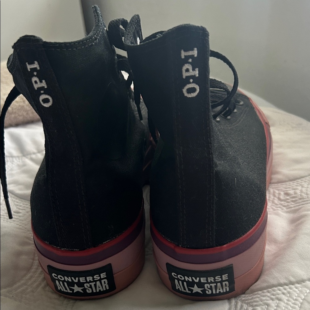 Converse All Star Black and Red High Tops